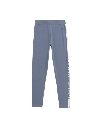 Pantaloni lungi pentru fete, 128 cm,  Bumbac, Albastru