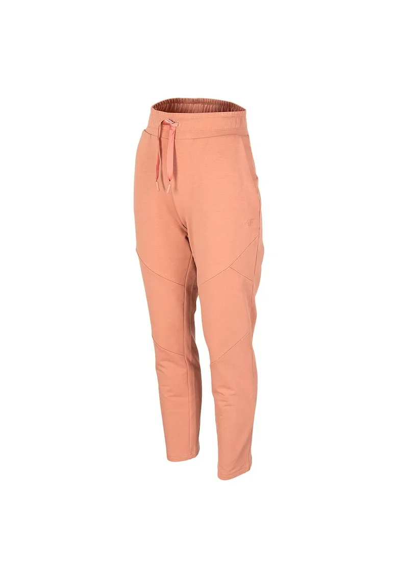 Pantaloni sport dama H4Z22-SPDD018,  Bumbac/Elastan, Portocaliu,