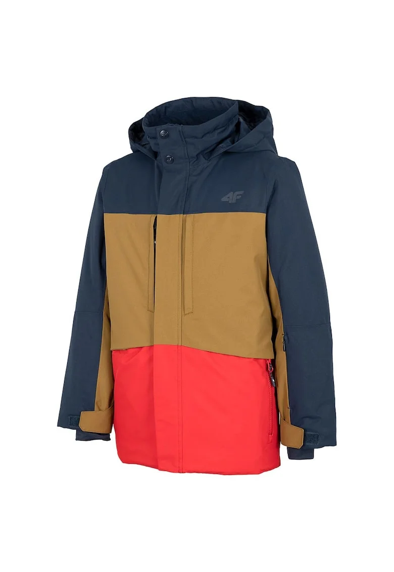 Geaca de schi pentru copii  HJZ22-JKUMN004, impermeabila, poliester, multicolor,