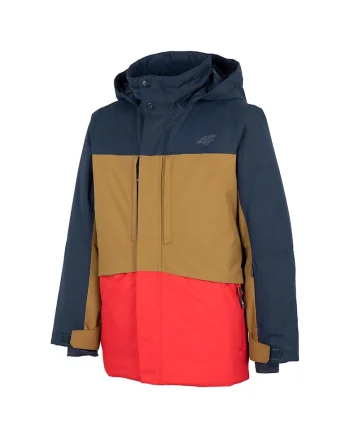 Geaca de schi pentru copii  HJZ22-JKUMN004, impermeabila, poliester, multicolor,