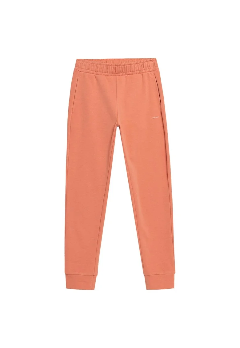 Pantaloni sport dama HOL22-SPDD600,  Bumbac/Poliester, Portocaliu