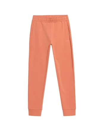 Pantaloni sport dama HOL22-SPDD600,  Bumbac/Poliester, Portocaliu