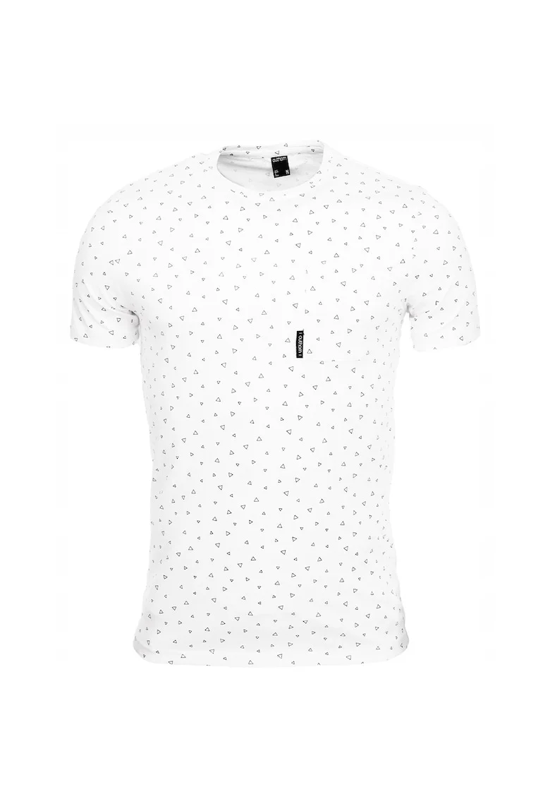 Tricou pentru barbati  Sport, Bumbac, cu model, Alb