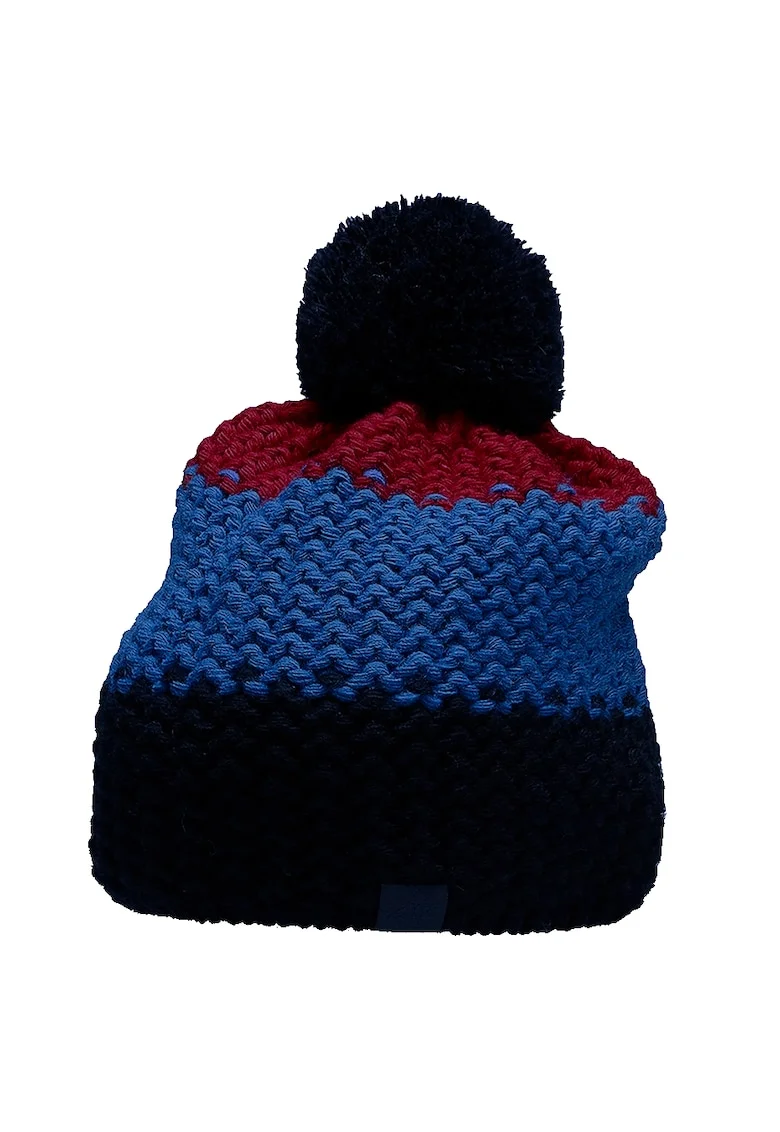 Caciula copii cu pompon,  HJZ22 JCAM006 72N, Acril/Lana,, Rosu