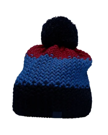 Caciula copii cu pompon,  HJZ22 JCAM006 72N, Acril/Lana,, Rosu