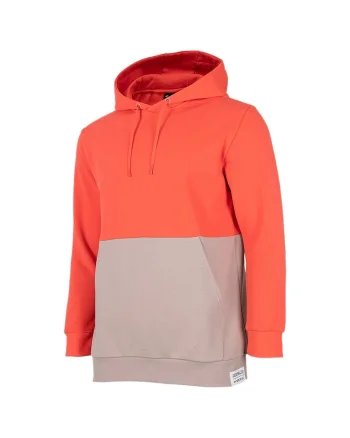 Hanorac sport barbati H4Z22-BLM027,  Bumbac/Poliester, Portocaliu,