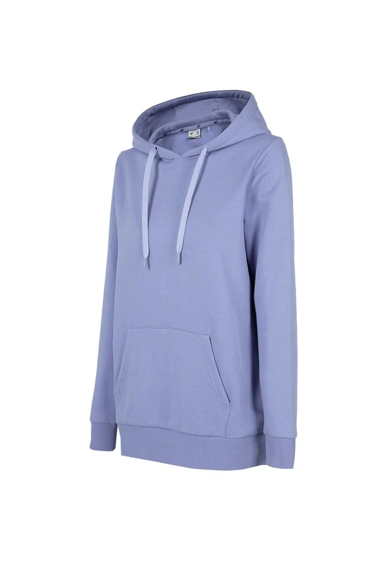 Hanorac sport dama  H4Z22 BLD352 32S, Bumbac/Poliester, Albastru denim, Albastru inchis