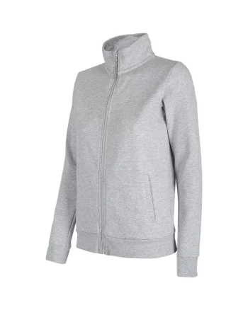 Hanorac sport femei,  Bumbac, Elastan, Gri, Gri