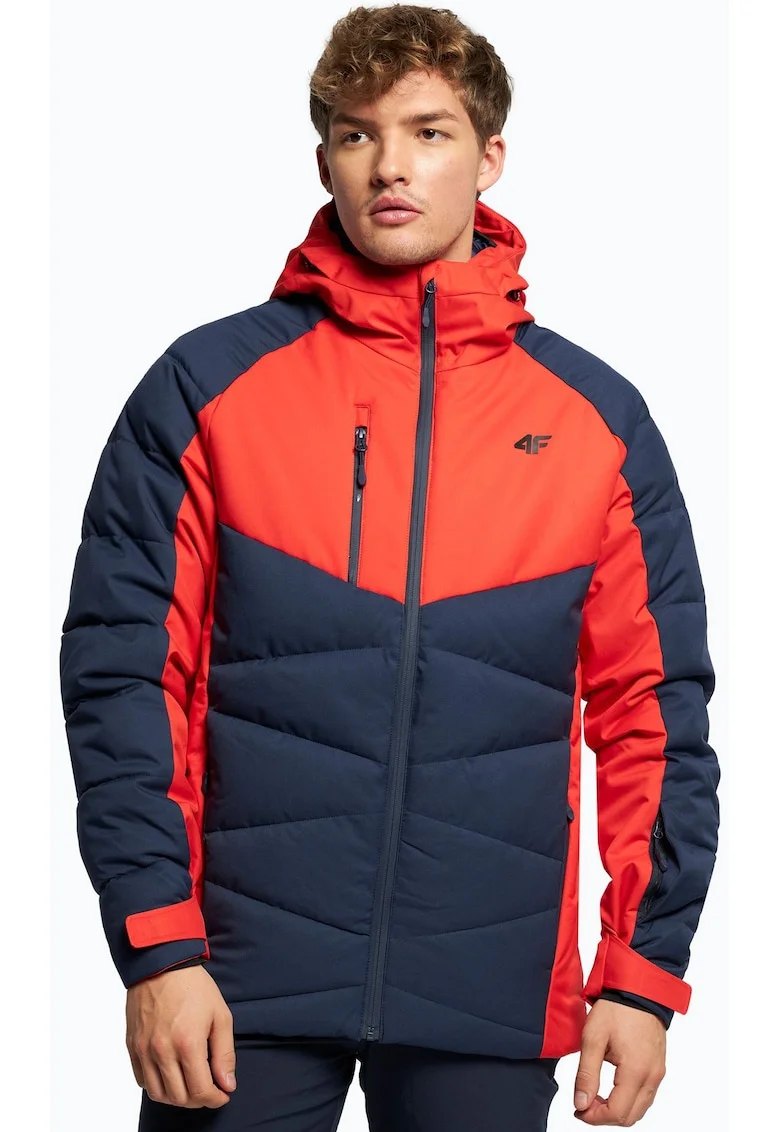 Geaca de schi pentru barbati,  Poliester, Rosu/Bleumarin, Rosu/Albastru