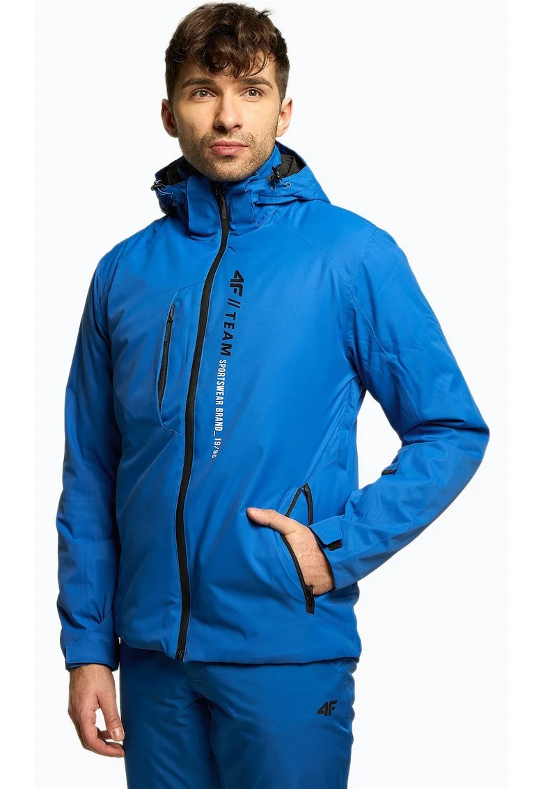 Jacheta de ski, barbati,  Poliester, Albastru, Albastru
