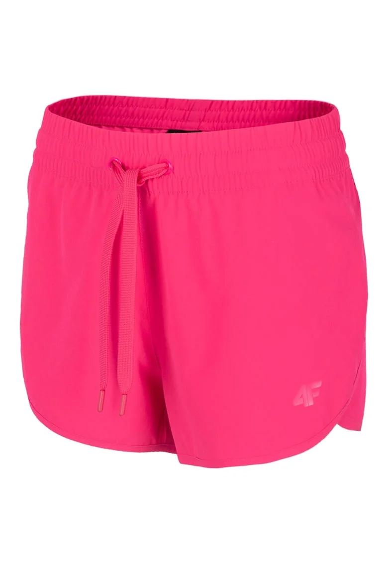 Pantaloni scurti sport dama H4L22-SKDT013,  Poliester/Elastan, Roz