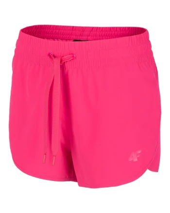 Pantaloni scurti sport dama H4L22-SKDT013,  Poliester/Elastan, Roz