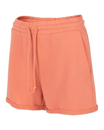 Pantaloni scurti sport dama HOL22-SKDD602,  Bumbac/Poliester, Portocaliu,