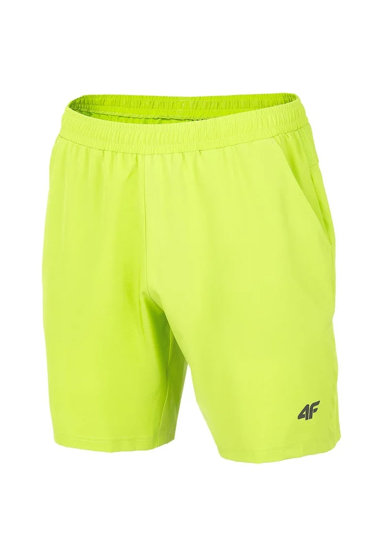 Pantaloni sport barbati  H4L22-SKMF010, talie elastica, poliester/elastan, verde lime