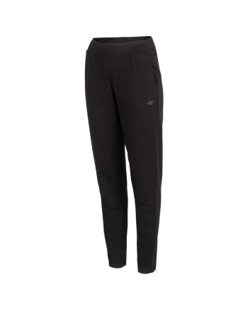 Pantaloni sport dama H4L22-SPDD011,  Bumbac/Elastan, Negru,