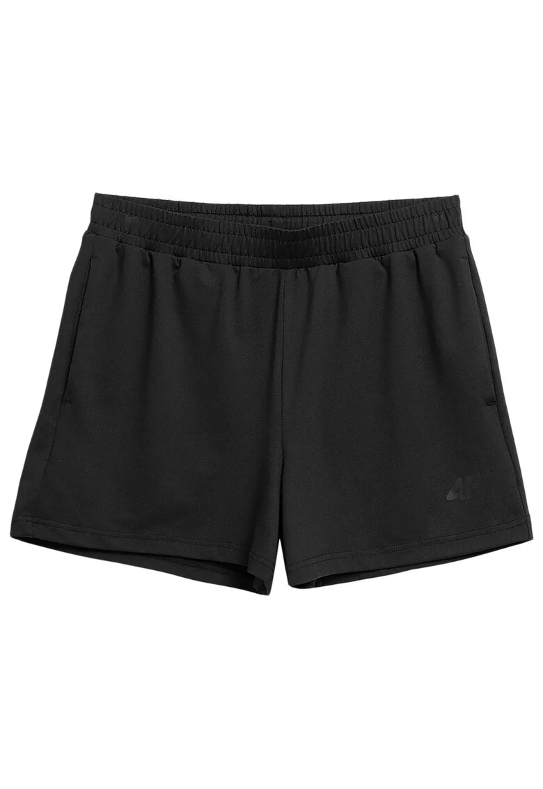 Pantaloni scurti sport dama SS23TFSHF200, 4F, Poliester/Elastan, Negru