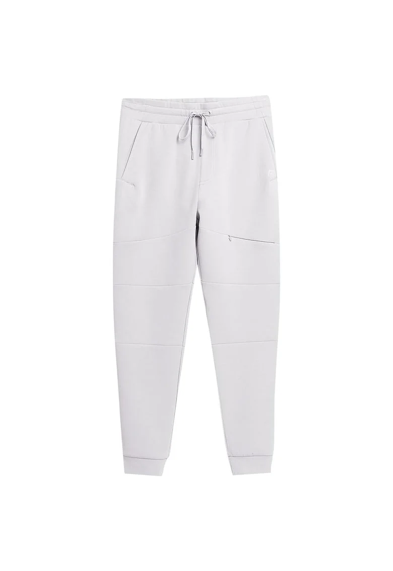 Pantaloni sport barbati  alb, elastic, doua buzunare,