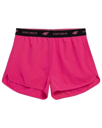 Pantaloni scurti sport dama SS23UBDSF043, 4F, Poliester/Elastan, Roz