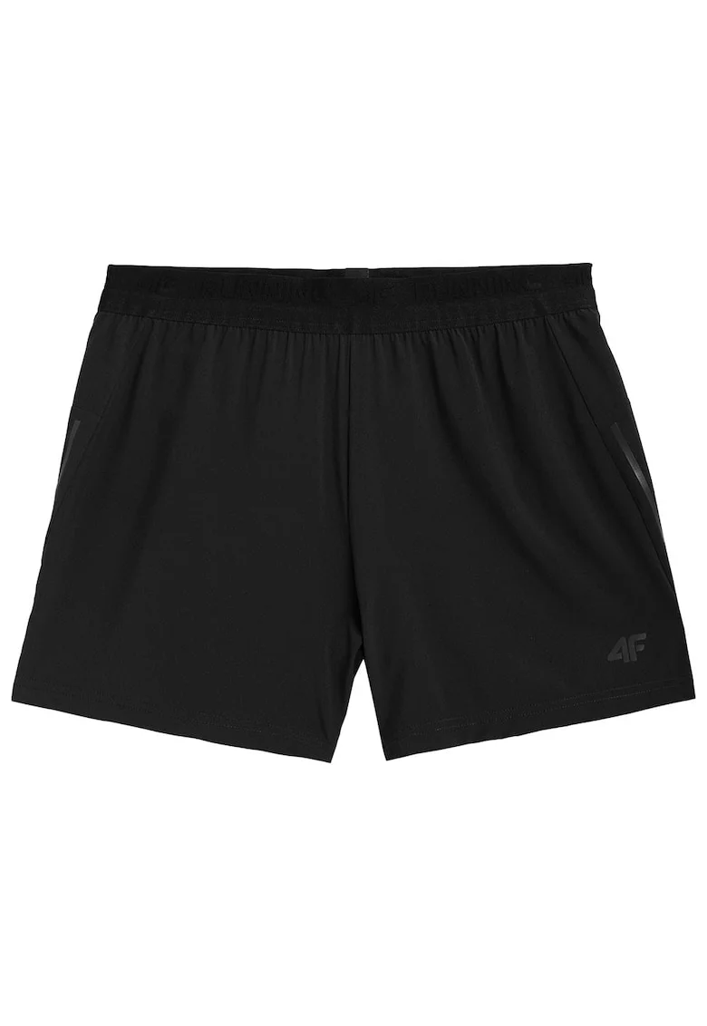 Pantaloni scurti  H4Z21-SKMF013, poliester/elastan, negru