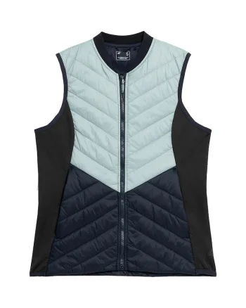 Vesta femei,  Ultralight, PrimaLoft, Verde/Albastru