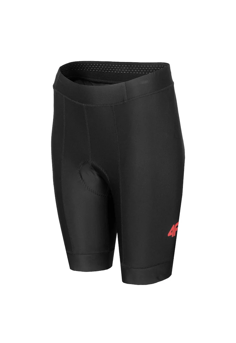 Pantaloni scurti dama pentru ciclism,  Poliamida/Elastan, 4FDry, Negru, Negru