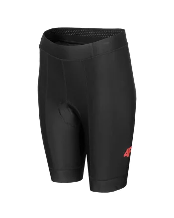 Pantaloni scurti dama pentru ciclism,  Poliamida/Elastan, 4FDry, Negru, Negru
