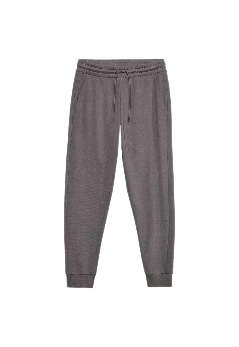 Pantaloni sport  OTHAW23TTROM503, talie elastica, doua buzunare laterale, bumbac/poliester, gri