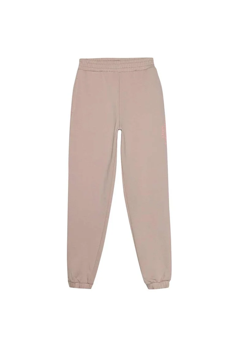 Pantaloni sport dama WSS24TTROF665, 4F, Bumbac/Poliester, Bej