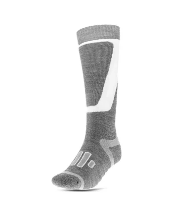 Sosete sport dama,  poliamida, gri/alb