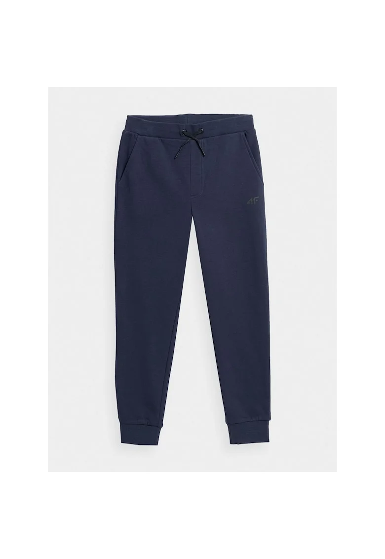 Pantaloni sport Baieti,  302877836, Bumbac, Bleumarin