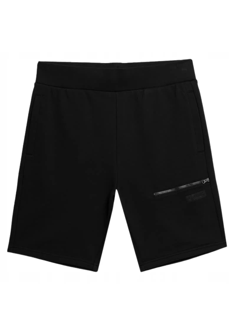 Pantaloni scurti de trening pentru barbati,  Bumbac/Poliester, Negru22, Negru