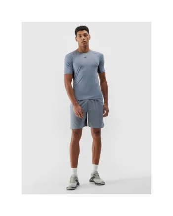 Pantaloni sport barbati,  scurti, uscare rapida, gri,