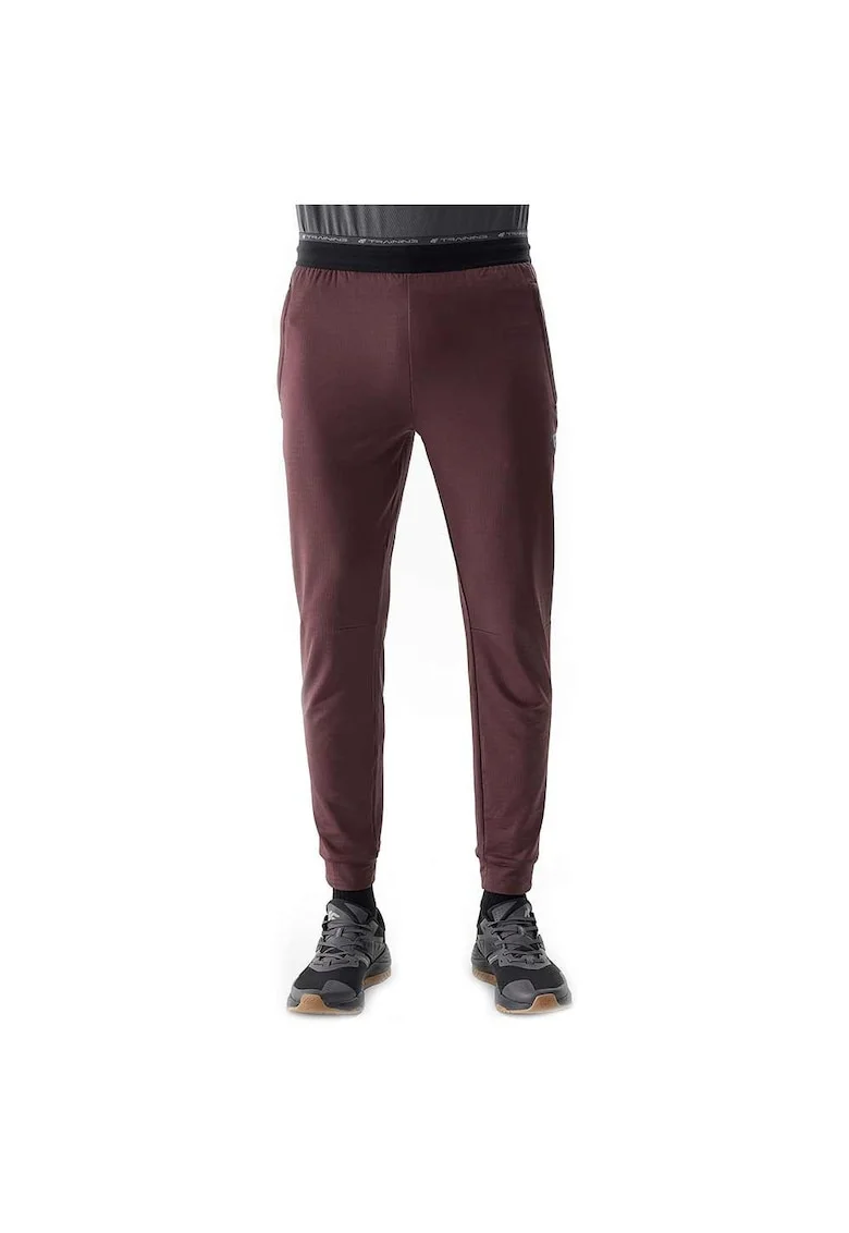 Pantaloni sport barbati  4FWSS24TFTRM525, poliester/elastan, maro