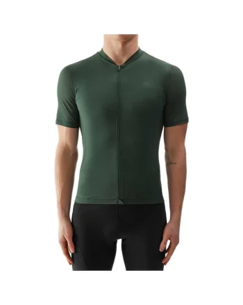Tricou sport barbati  croiala slim, verde, poliester-elastan, tehnologie 4F Dry,