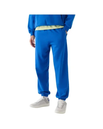 Pantaloni de trening  4FWAW24TTROM0824, bumbac/poliester, albastru,