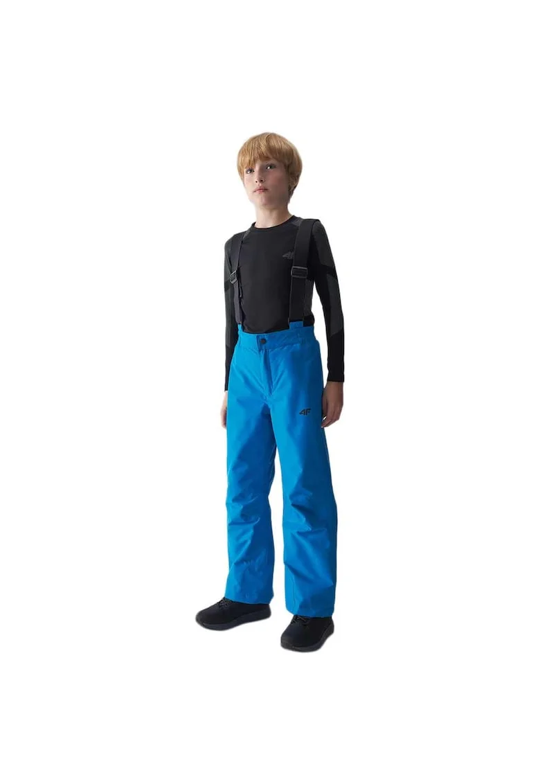 Pantaloni ski copii,  impermeabili, respirabili, albastru, poliester