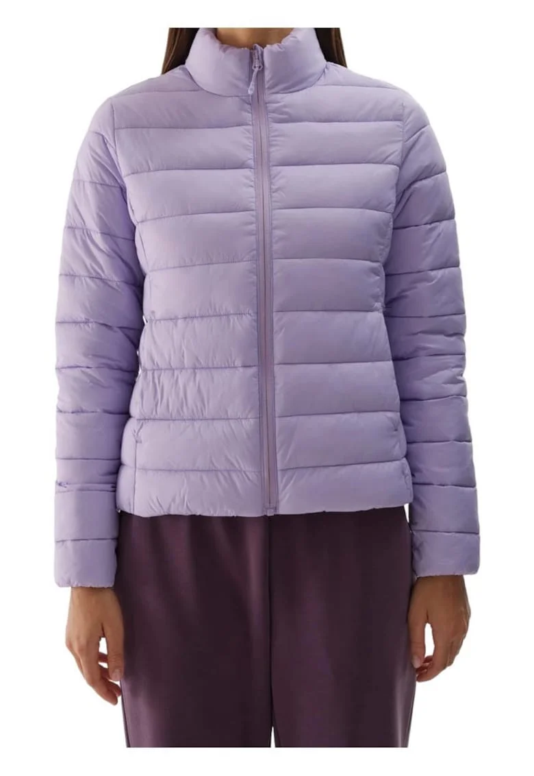 Jacheta de puf  pentru femei, hidrofuga, protectie usoara, violet, poliamida