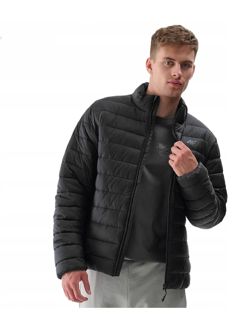 Geaca sport  matlasata, izolata, neagra, poliester
