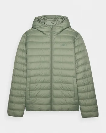 Geaca Matlasata Puf Barbati  Kaki, Impermeabila, Confort Termic, Umplutura Reciclata 100%, SportStyle AW24