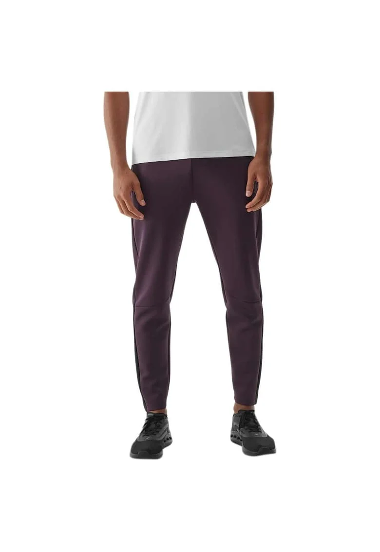 Pantaloni de trening pentru barbati  4FWAW24TFTRM683, poliester/elastan, mov