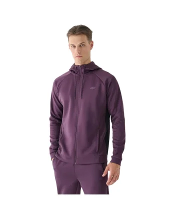 Hanorac sport  gluga, uscare rapida, poliester, mov