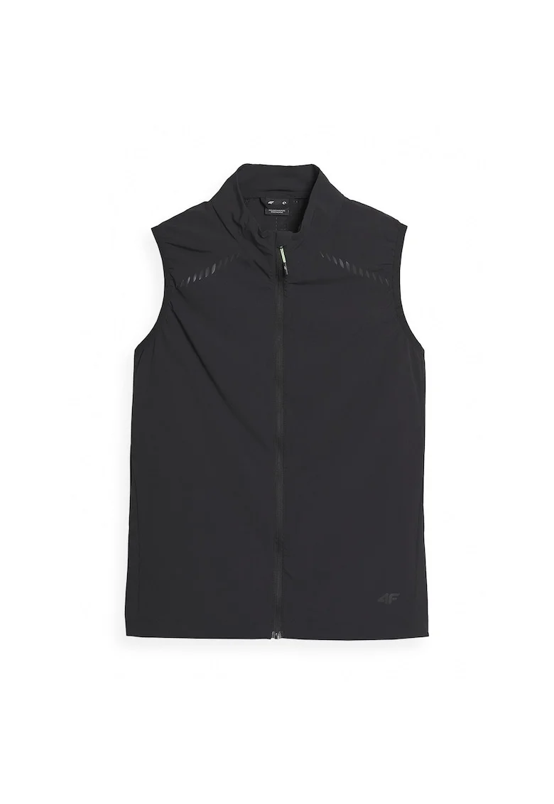 Vesta sport  neagra, ultrausoara, impermeabila, pentru alergare, poliamida