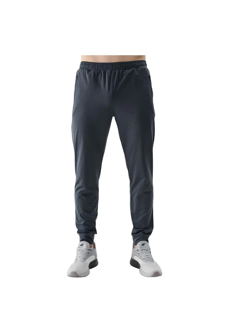 Pantaloni sport barbati  Adriano, talie ajustabila, poliester, bleumarin