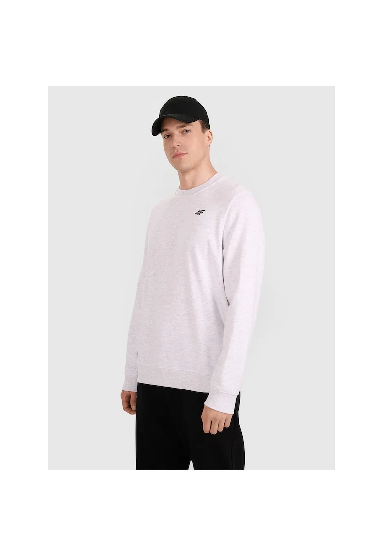 Bluza sport barbati,  gri, material bumbac