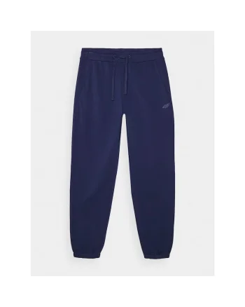 Pantaloni sport barbati  bleumarin, bumbac 80%, croiala obisnuita