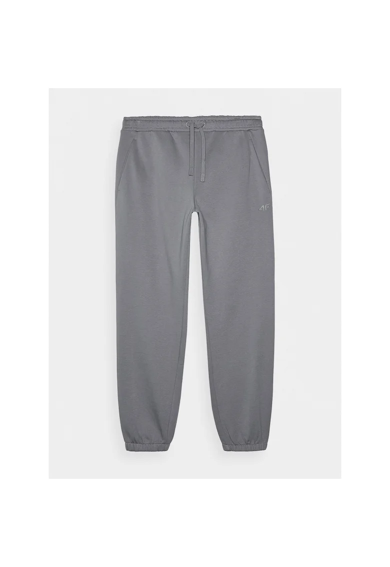 Pantaloni Jogger Casual Barbati  Gri, Bumbac & Poliester, Termici, Sportstyle, Marimi S-XXL