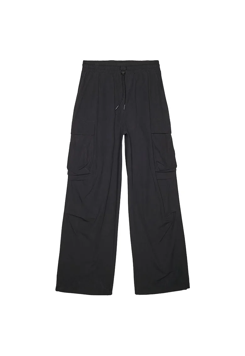 Pantaloni sport dama RAW24TTROF1169, 4F, Bumbac, Negru