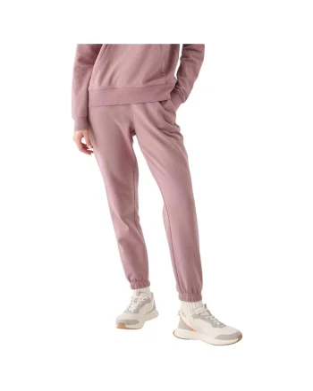 Pantaloni sport dama WMM00TTROF1137, 4F, Bumbac/Poliester, Roz