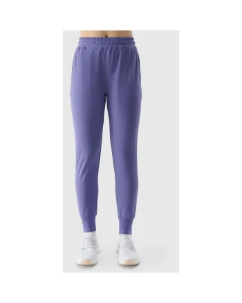 Pantaloni sport dama  mov, uscare rapida, material sintetic, croiala obisnuita