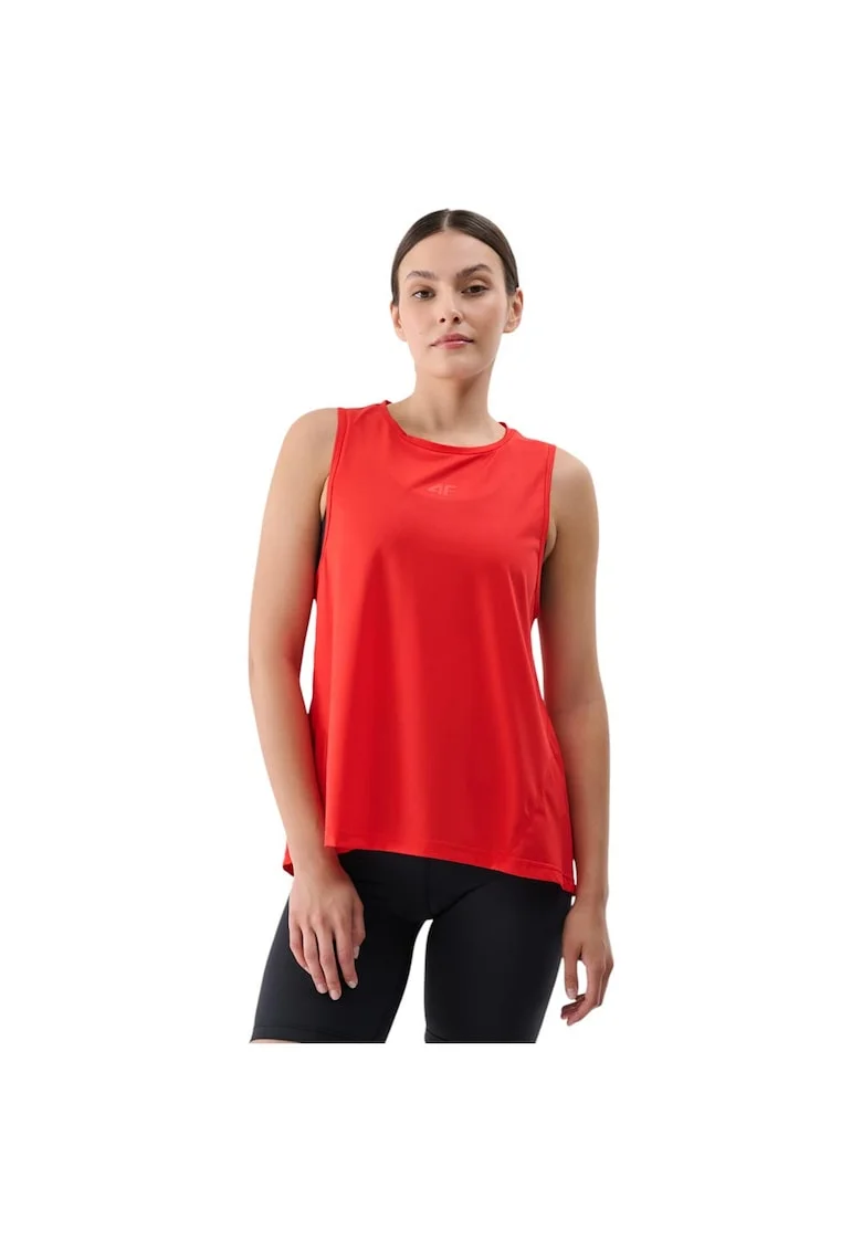 Maiou sport dama  functional, fara maneci, portocaliu, poliester